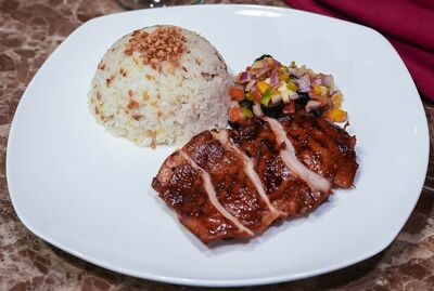 Grilled Chicken with mango Salsa