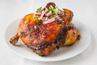 CUARTO DE PIERNA DE POLLO AL HORNO (por pieza)