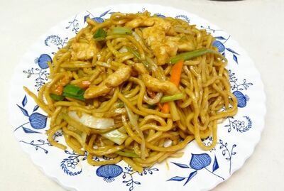 55. 鸡捞面 Chicken Lo Mein