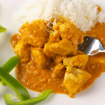 Kids Chicken Curry with Chips / Rice