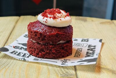Handmade Red Velvet Mini Tower