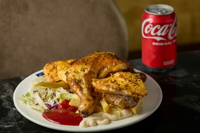 Half Chicken Chips & Drink