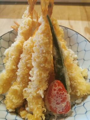 105. Munemasa Fried King Prawn Donburi / 宗政炸虾饭