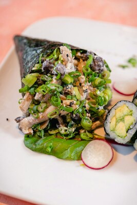vegetarian Shimeji Philadelphia Temaki