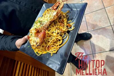 Half Pasta Lobster & Half In Garlic Butter