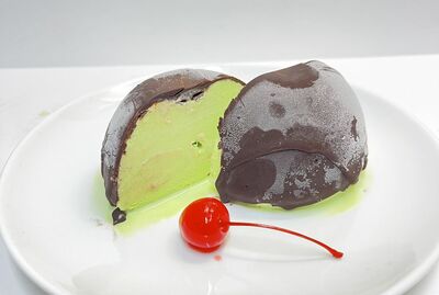 Mint gelato dark chocolate