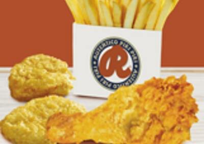 1 x Piece Chicken, 2 x Nuggets & Fries