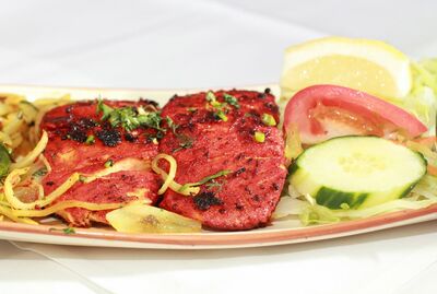 Salmon Tikka🐟🧅(One Piece)