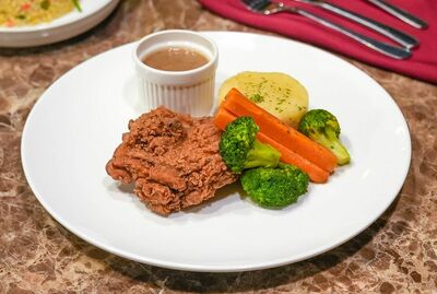 Pan Fried Chicken with Mushroom Sauce