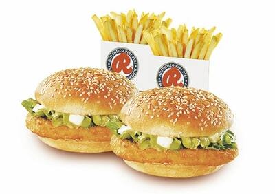 2 Classico Chicken Steak Burger & Fries