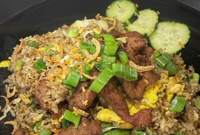 Crispy Pork Garlic Fried Rice