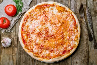 Pizza - Sauce and Cheese - Enjoy!