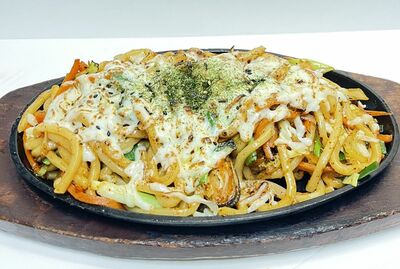 spicy seafood udon pasta