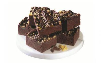 BROWNIE CON AROS DE CHOCOLATE