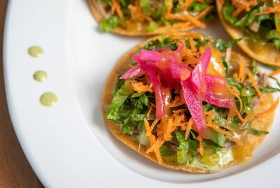 Sweet & Zesty Tostadas With Shrimp