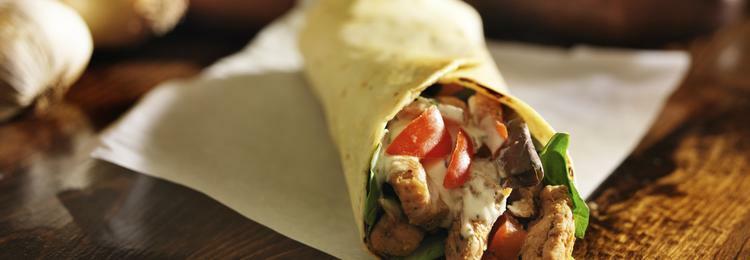 Wraps with chips