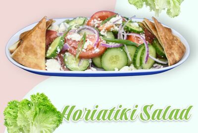 •	Horiatiki (Greek Salad)