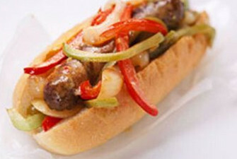 Sausage & Peppers with Everything