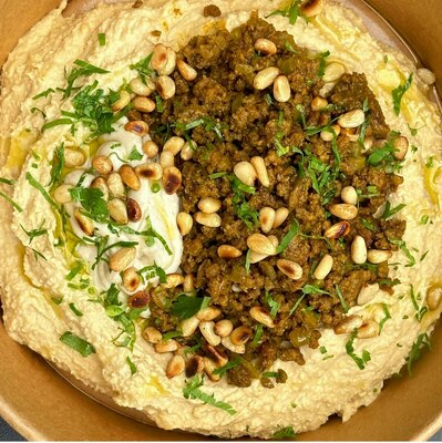 Spiced Beef Hummus