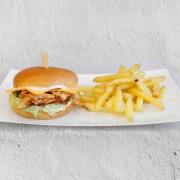 Pulled BBQ Chicken Burger Single