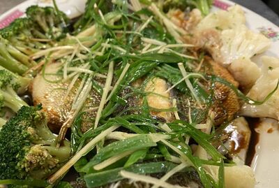 五柳甜酸鱼(整条碧古鱼) | Deep Fried (whole) Fish with Sweet & Sour Sauce