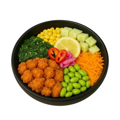 Spicy Chicken Poke Bowl