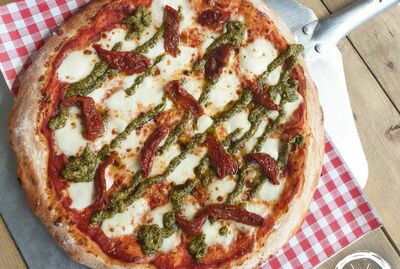Rustic Pesto Pizza