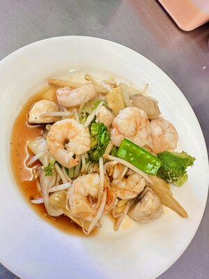 King Prawn with Mixed Vegetables