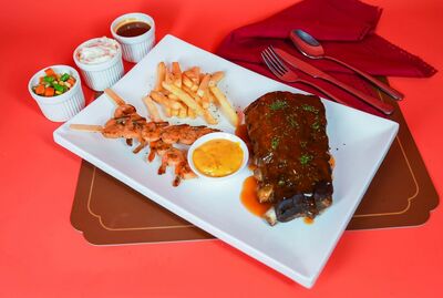 Ribs and Shrimp Platter