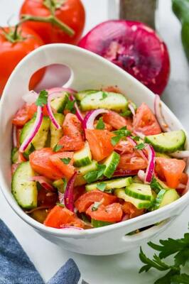 Tomatoes & Cucumber Salad