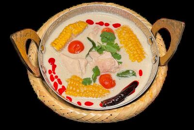 Tom Khaa Chicken Pot