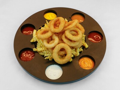 Aros de Cebolla, 15 pz - Tabla 7 Salsas