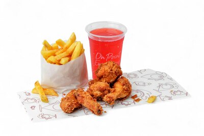5 Hot Wings, Fries & Drink