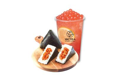 Onigiri & Regular Bubble Tea Meal Deal 饭团& 中杯奶茶套餐