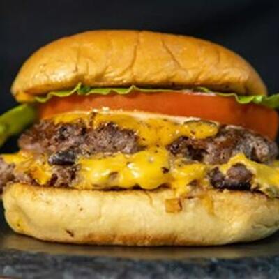 Grilled House Double Cheeseburger