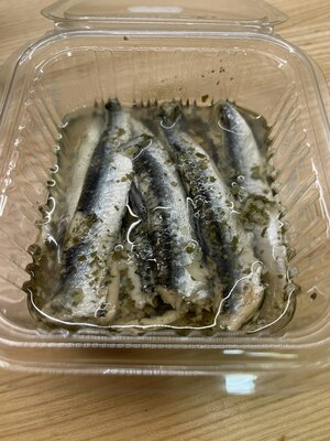 Anchois à l'ail persil