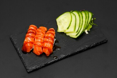 Salmon Teriyaki Nigiri