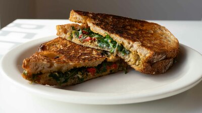Greek Veggie & Cheese Panini