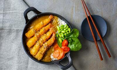 Prawn Katsu Curry - Noodles