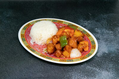 Chicken in Sweet & Sour Sauce 咕噜鸡饭