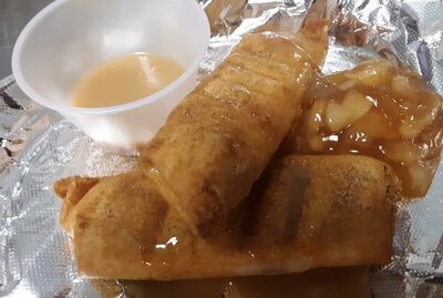 Apple dessert taquitos