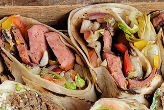 Greek Sausage Wrap