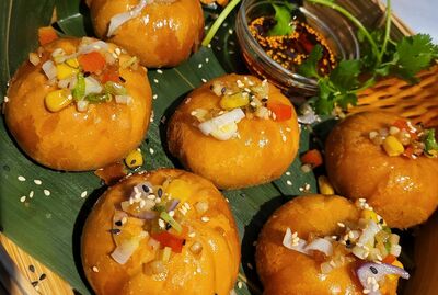 104. Sprøstekte kylling-Baozi