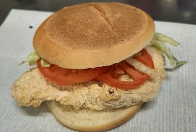 Burger au poulet croustillant| Crunchy chicken Burger