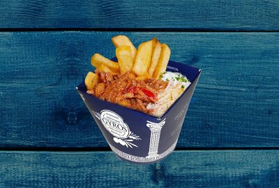 Gyros Box mit Metaxa