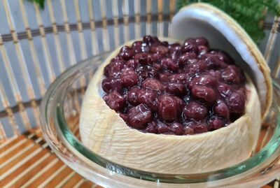 CC6.   Coconut jelly with red bean