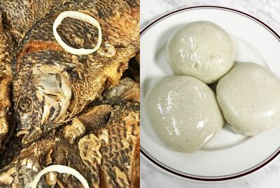 Nshima & Fresh Fried Fish