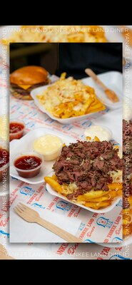 Cheesy chips with pastrami