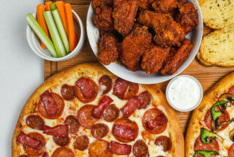 Large Pizza & Wings