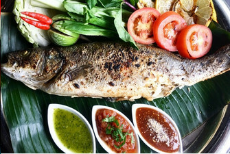 Pla Pao Branzino Bass - ปลาเผาเกลือ (2.5-3LB) (Gluten-free)